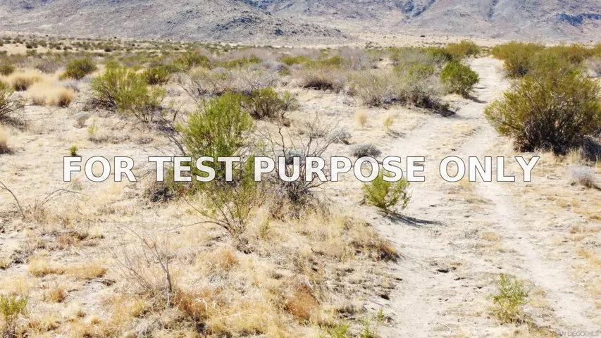 Demo/Test Data 0 Great Southern Overland Rte. Unit 1, Julian, CA 92036