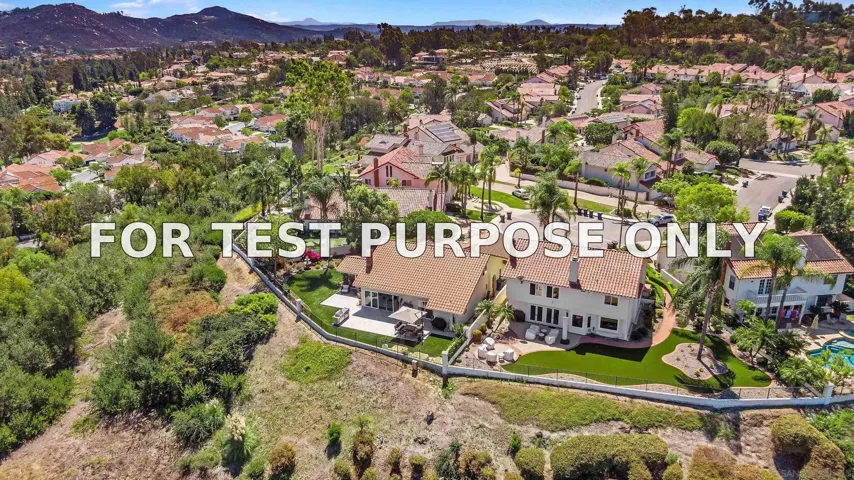 Demo/Test Data 16396 Avenida Suavidad, San Diego, CA 92128