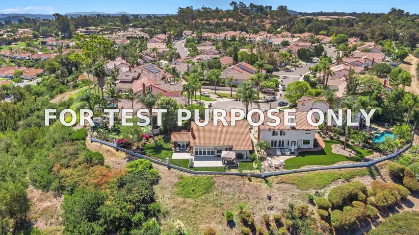 Demo/Test Data 16396 Avenida Suavidad, San Diego, CA 92128