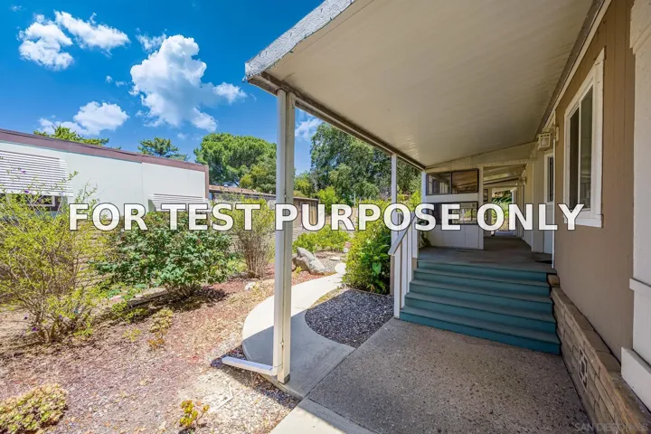 Demo/Test Data 18218 Paradise Mountain Rd Unit Spc 201, Valley Center, CA 92082
