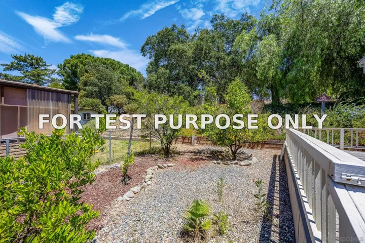 Demo/Test Data 18218 Paradise Mountain Rd Unit Spc 201, Valley Center, CA 92082