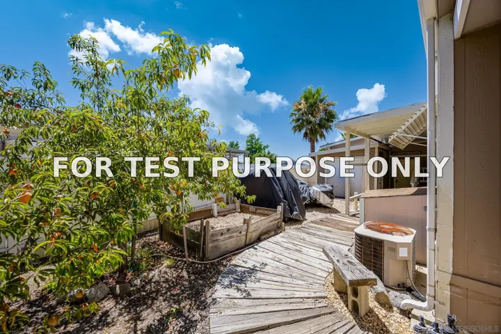 Demo/Test Data 18218 Paradise Mountain Rd Unit Spc 201, Valley Center, CA 92082