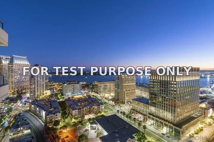 Demo/Test Data 700 W E Street Unit 2802, San Diego, CA 92101