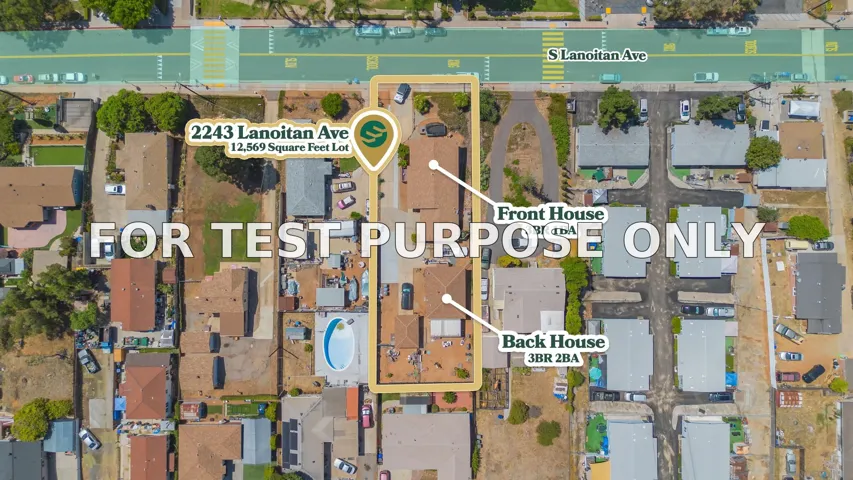 Demo/Test Data 2245 S Lanoitan Ave, National City, CA 91950