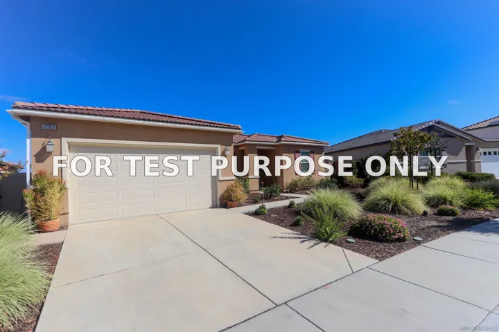 Demo/Test Data 32858 Sycamore Canyon Lane, Winchester, CA 92596