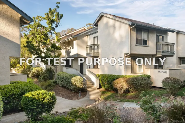 Demo/Test Data 6929 Park Mesa Way Unit #126, San Diego, CA 92111