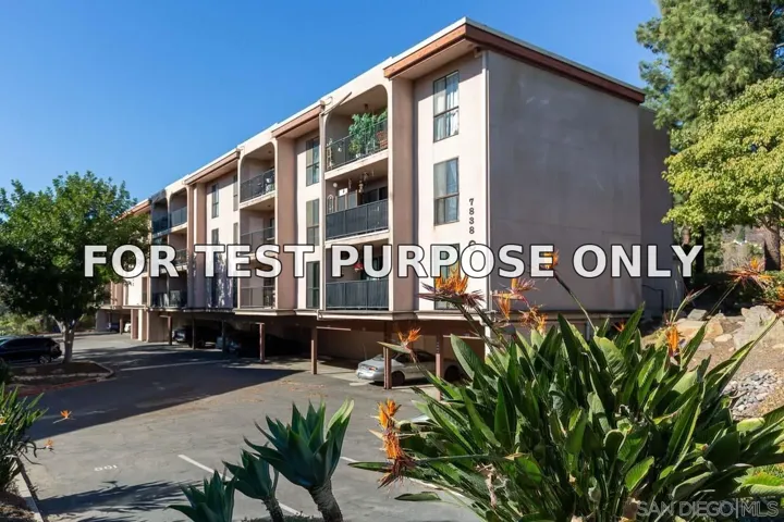 Demo/Test Data 7838 Cowles Mountain Ct Unit C18, San Diego, CA 92119