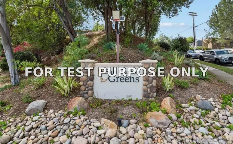 Demo/Test Data 7838 Cowles Mountain Ct Unit C18, San Diego, CA 92119