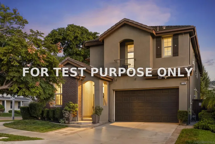 Demo/Test Data 17155 Albert Ave, San Diego, CA 92127