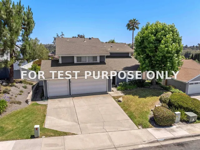 Demo/Test Data 3568 Ridge Rd, Oceanside, CA 92056