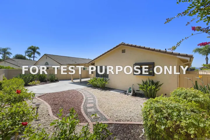 Demo/Test Data 13060 Avenida Marbella, San Diego, CA 92128