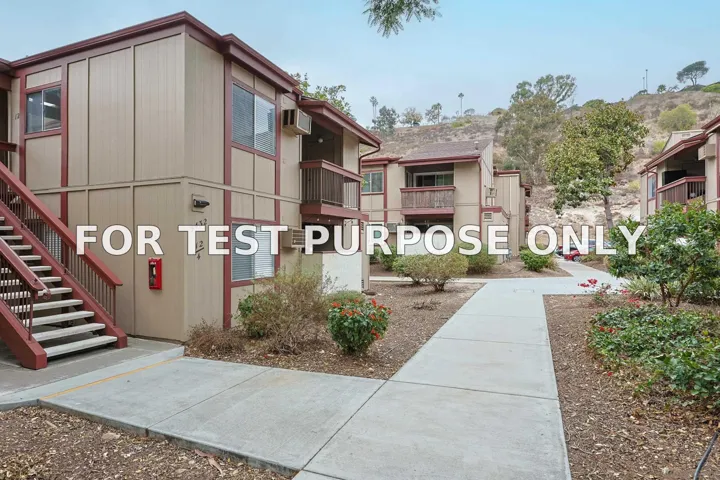 Demo/Test Data 5432 Adobe Falls Rd Unit 12, San Diego, CA 92120