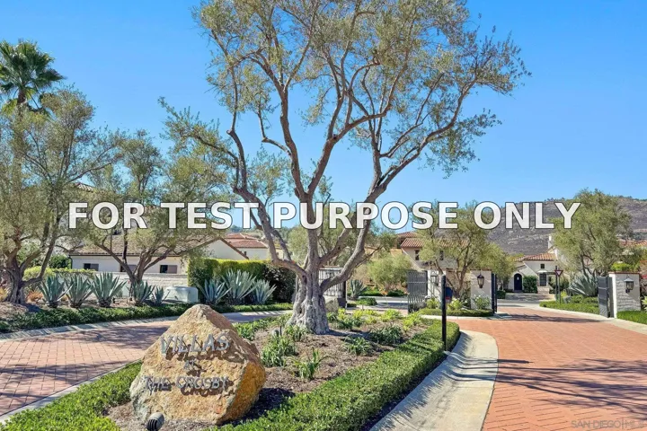 Demo/Test Data 17216 Turf Club Dr, San Diego, CA 92127
