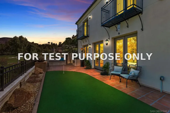 Demo/Test Data 17216 Turf Club Dr, San Diego, CA 92127