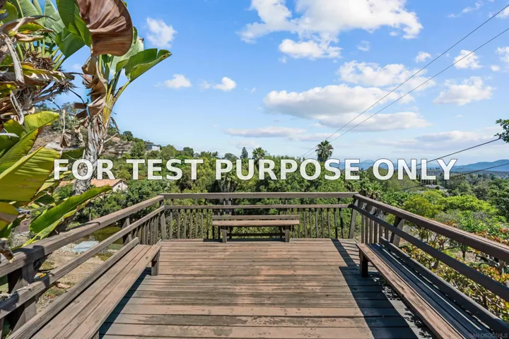 Demo/Test Data 4261 Alta Mira Dr, La Mesa, CA 91941