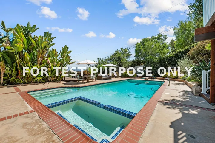 Demo/Test Data 4261 Alta Mira Dr, La Mesa, CA 91941