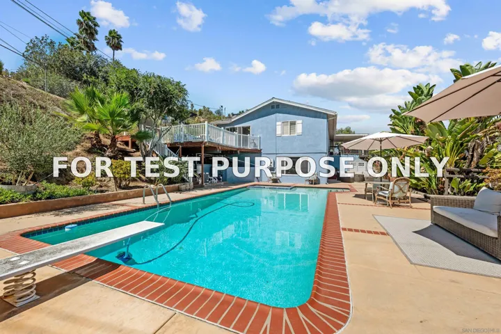 Demo/Test Data 4261 Alta Mira Dr, La Mesa, CA 91941