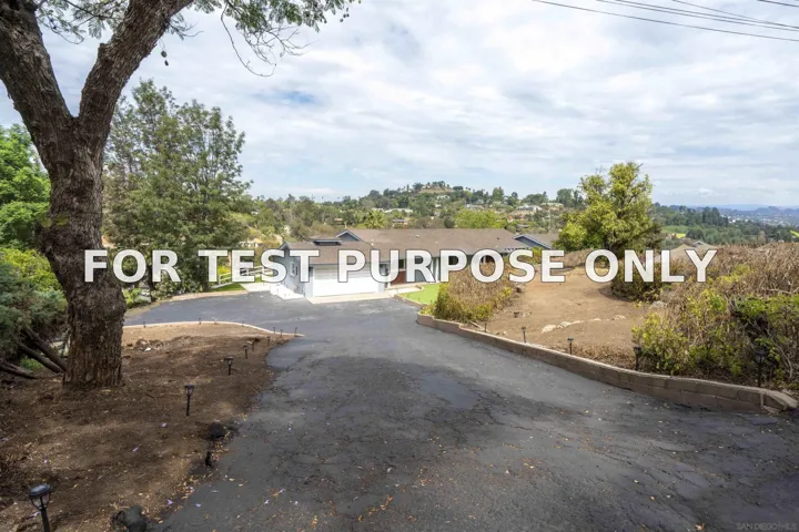 Demo/Test Data 11078 Puebla Dr, La Mesa, CA 91941