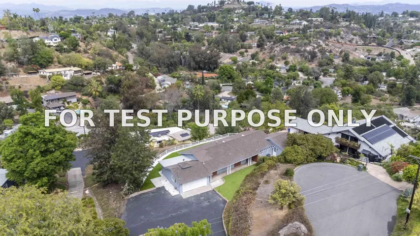 Demo/Test Data 11078 Puebla Dr, La Mesa, CA 91941
