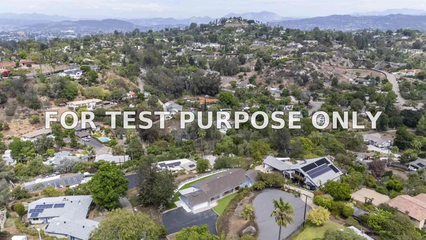 Demo/Test Data 11078 Puebla Dr, La Mesa, CA 91941
