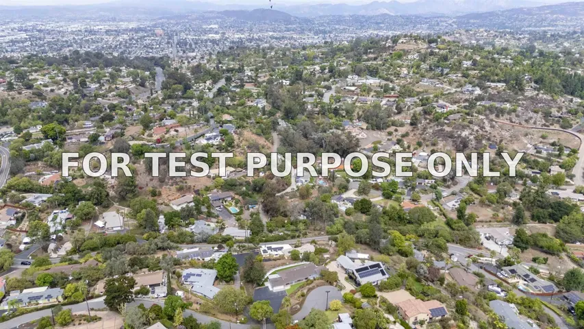 Demo/Test Data 11078 Puebla Dr, La Mesa, CA 91941