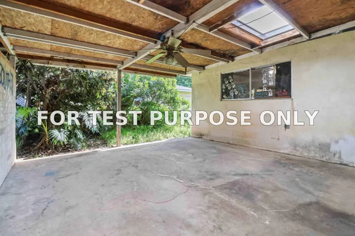 Patio to unit A