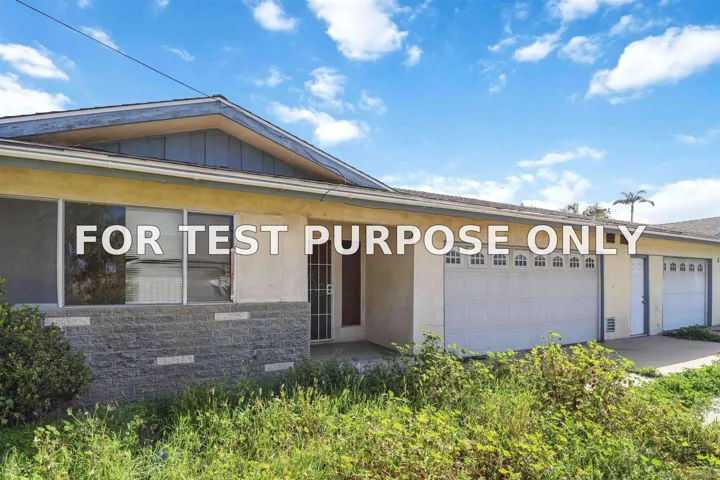 Demo/Test Data 361 Oxford, San Diego, CA 91911