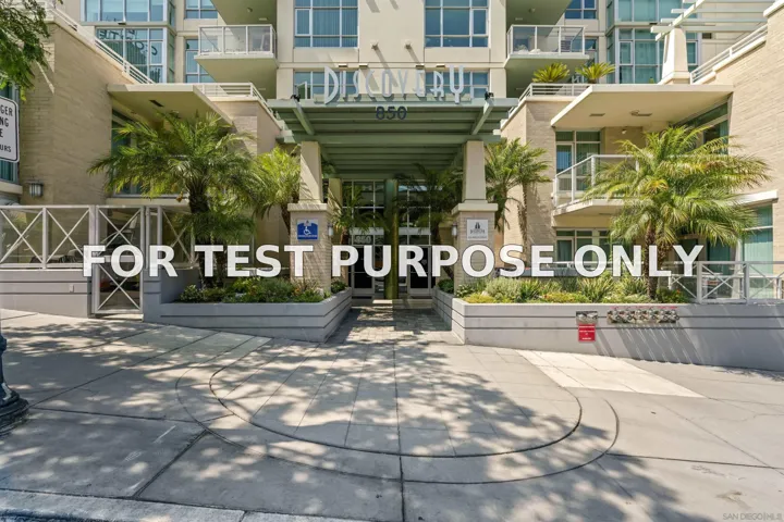 Demo/Test Data 850 Beech Street Unit 416, San Diego, CA 92101