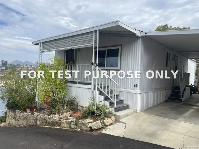 Demo/Test Data 14291 Rios Canyon Road Unit 46, El Cajon, CA 92021