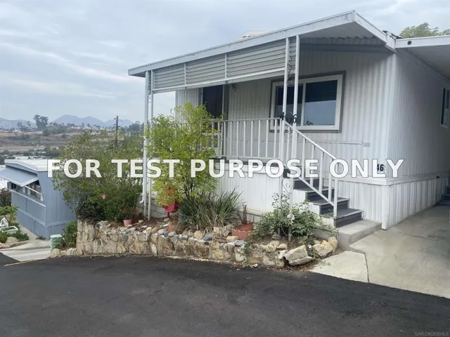 Demo/Test Data 14291 Rios Canyon Road Unit 46, El Cajon, CA 92021