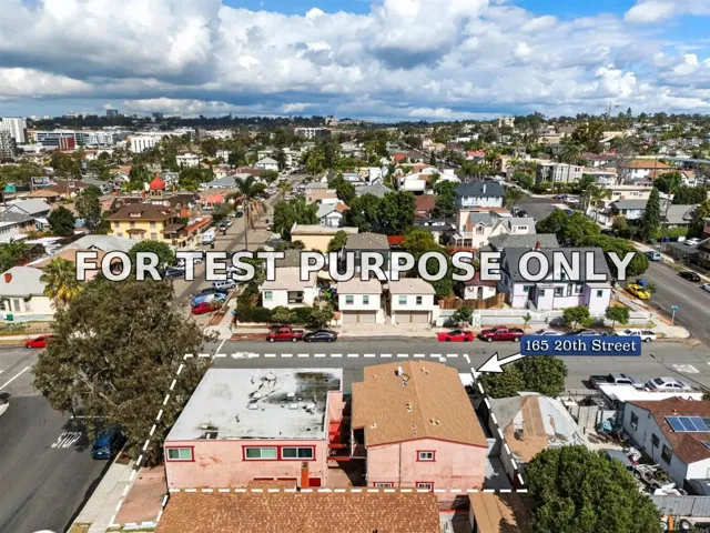Demo/Test Data 165 20th Street, San Diego, CA 92102