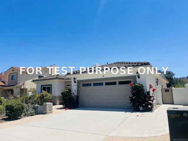 Demo/Test Data 12709 Oak Knoll Rd, Poway, CA 92064