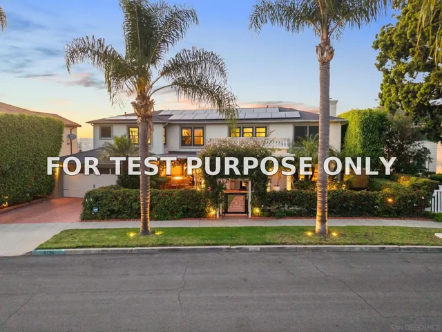 Demo/Test Data 4136 Palisades Road, San Diego, CA 92116