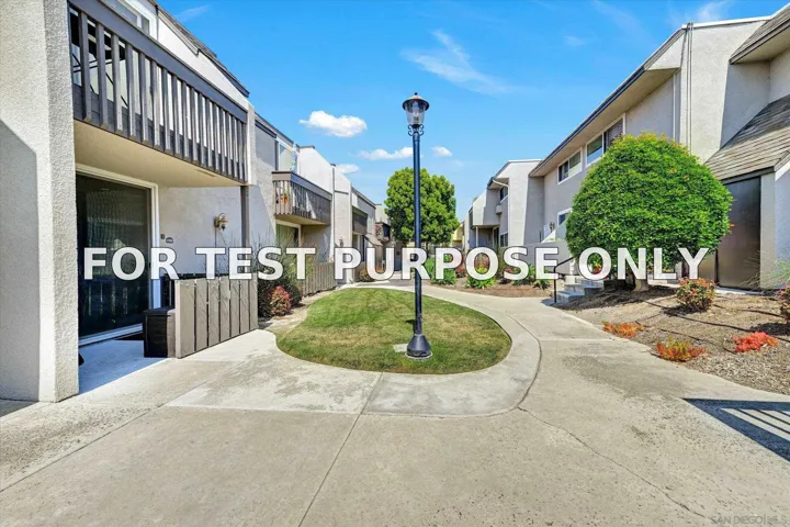Demo/Test Data 6333 Mount Ada Unit 156, San Diego, CA 92111