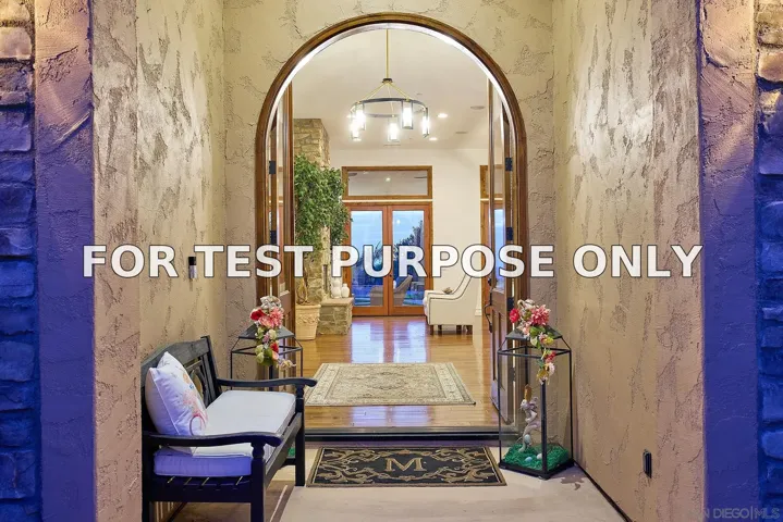 Demo/Test Data 15480 Eastvale Road, Poway, CA 92064