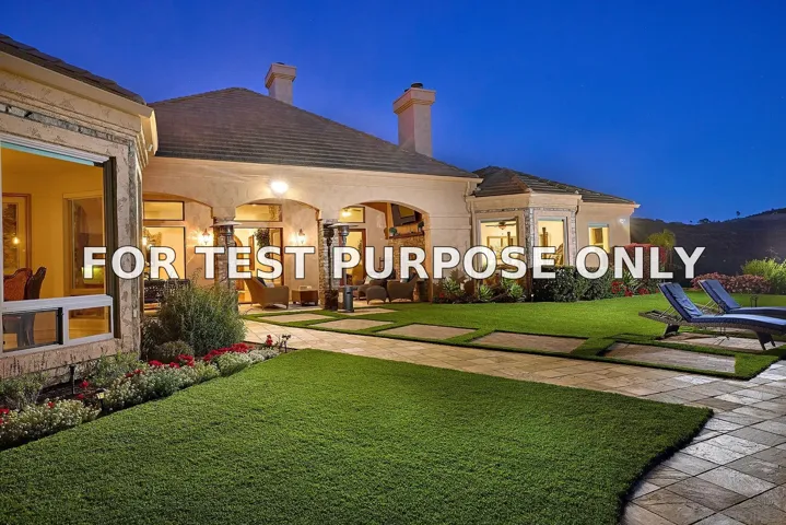 Demo/Test Data 15480 Eastvale Road, Poway, CA 92064