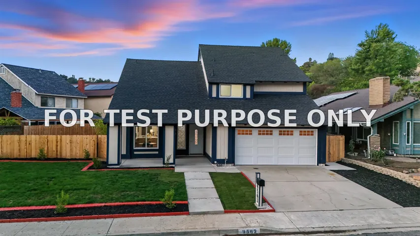 Demo/Test Data 9562 Benavente St, San Diego, CA 92129