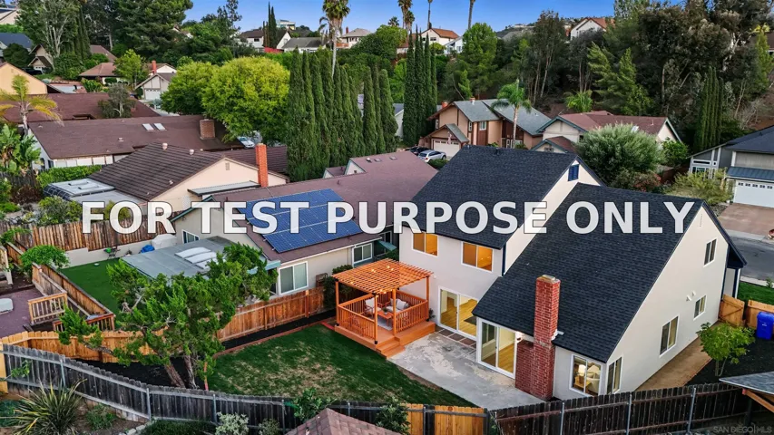 Demo/Test Data 9562 Benavente St, San Diego, CA 92129