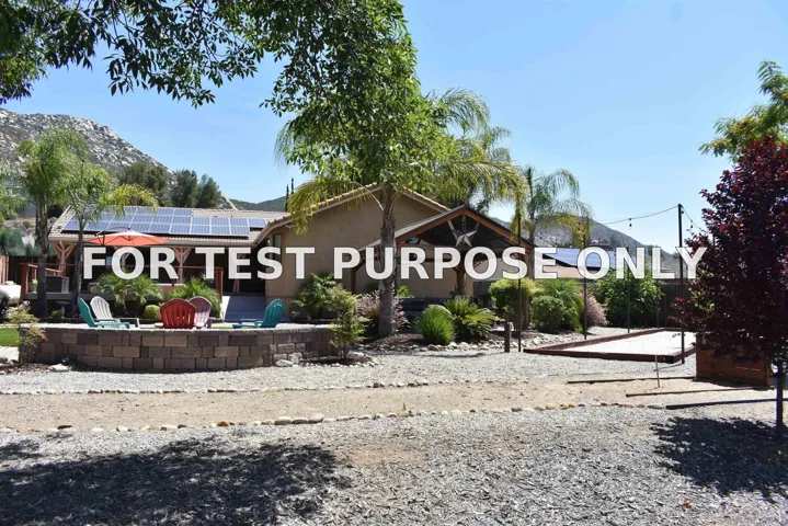 Demo/Test Data 25657 Bellemore Dr, Ramona, CA 92065