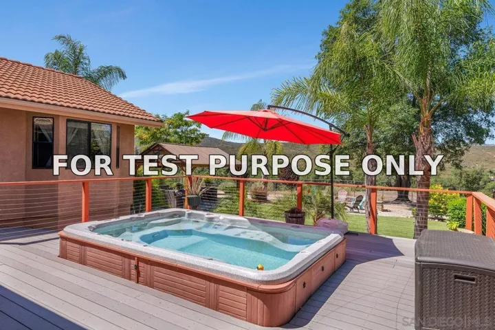 Demo/Test Data 25657 Bellemore Dr, Ramona, CA 92065