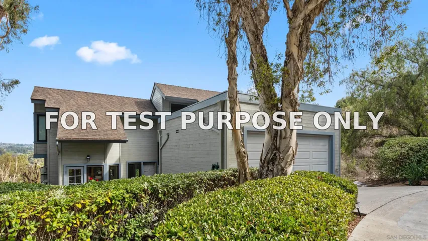Demo/Test Data 4621 Villas Court, Bonita, CA 91902