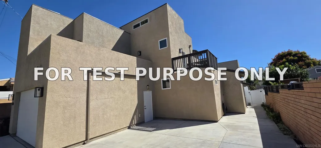 Demo/Test Data 2114 Felspar St, San Diego, CA 92109