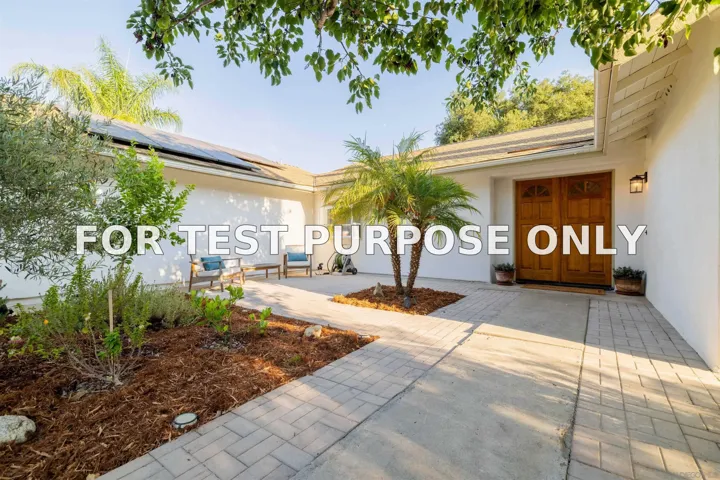 Demo/Test Data 1454 Romance Road, Escondido, CA 92029