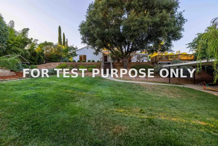 Demo/Test Data 1454 Romance Road, Escondido, CA 92029