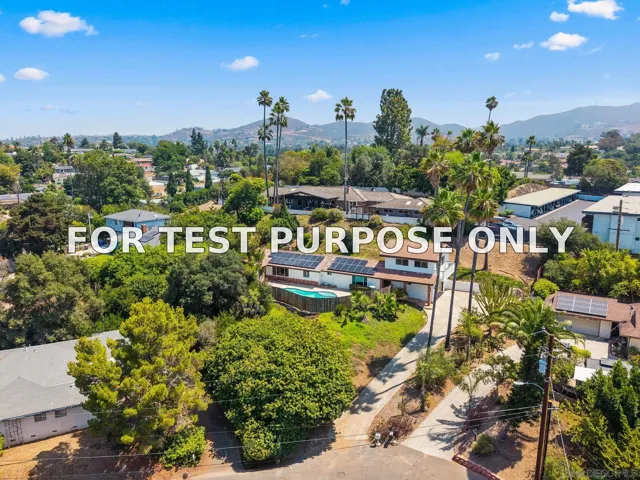 Demo/Test Data 909 Donnan Place, Vista, CA 92084