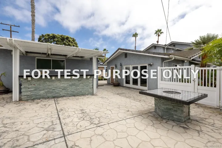 Demo/Test Data 4975 Dawes St, San Diego, CA 92109
