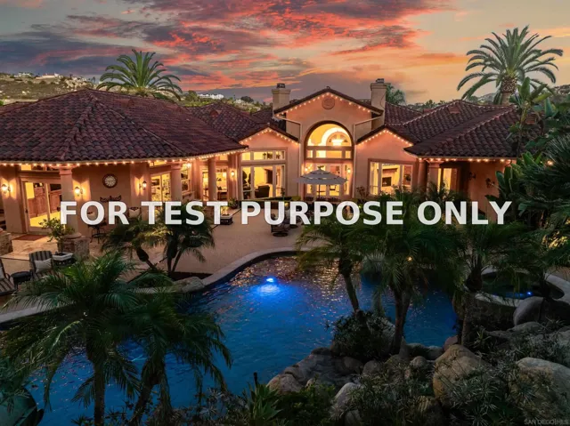 Demo/Test Data 15397 Rock Creek Ln, El Cajon, CA 92021