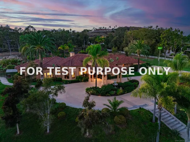 Demo/Test Data 15397 Rock Creek Ln, El Cajon, CA 92021