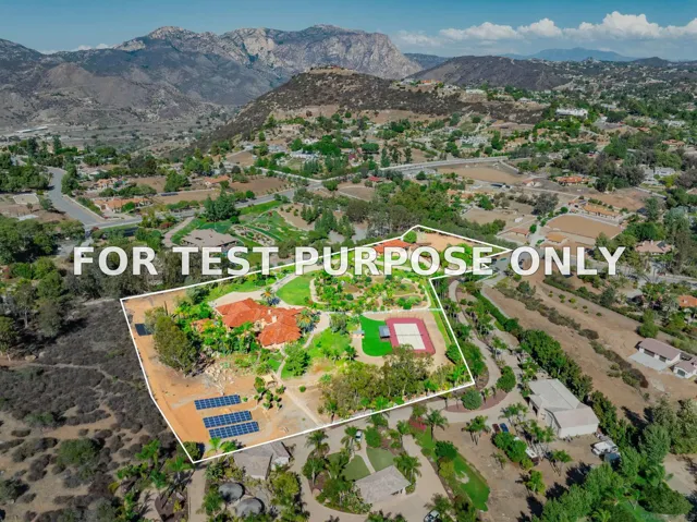 Demo/Test Data 15397 Rock Creek Ln, El Cajon, CA 92021