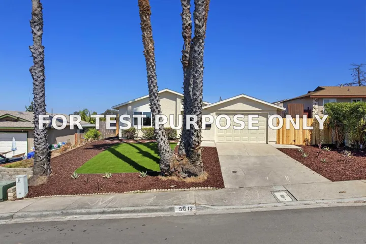 Demo/Test Data 5612 Zircon, San Diego, CA 92114
